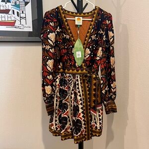Farm Rio Tapestry Garden Mini Dress